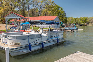 Pontoon rental on Lake Greenwood